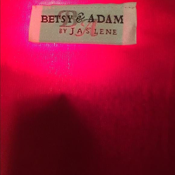 Betsy & Adam sparkling red dress & bolero - Small - Picture 4 of 5